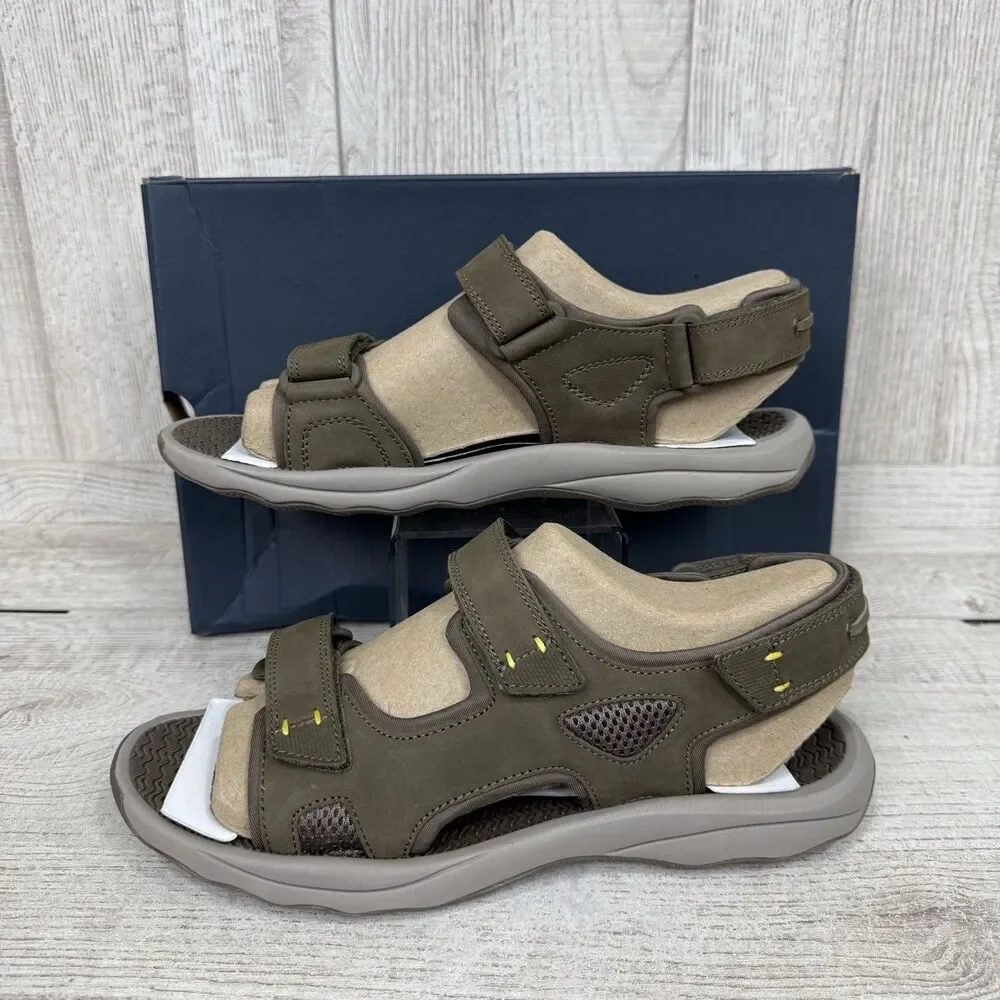 Sperry Deltona Men's Size 10 Strap Sandal Olive MM-322 Beach Travel Comfort New